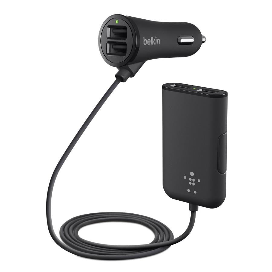 Belkin Road Rockstar 4-Port Passenger Car Charger - Makerwiz
