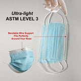 Disposable Surgical Face Mask, ASTM Level 3 (Box of 50pc)