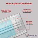 Disposable Surgical Face Mask, ASTM Level 3 (Box of 50pc)