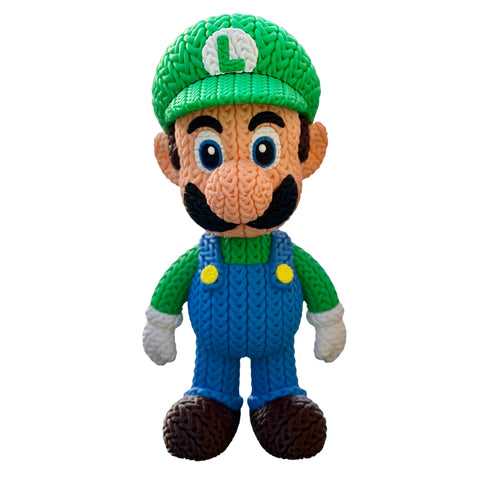 Luigi (Knitted/Crochet Fan Art) from Super Mario Bros.