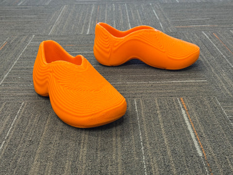 BUBBLEBERRY: Bouncy 3D Printed Round-Toe Casual Shoes