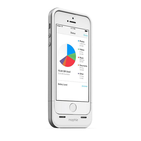 Mophie Space Pack 16GB for iPhone 5/5s White