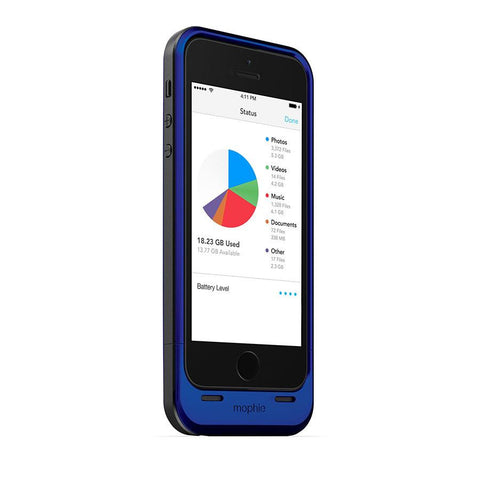Mophie Space Pack 32GB for iPhone 5/5s Blue