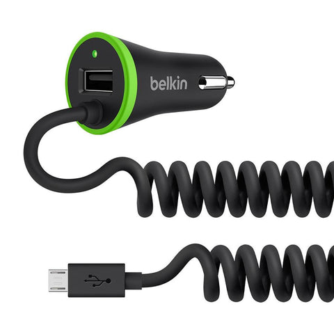 Belkin 3.4A Charger with Coiled Micro USB Cable