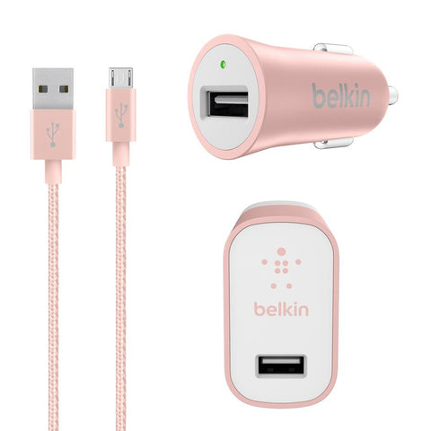 Belkin Charger Kit with Micro USB Cable Rose Gold