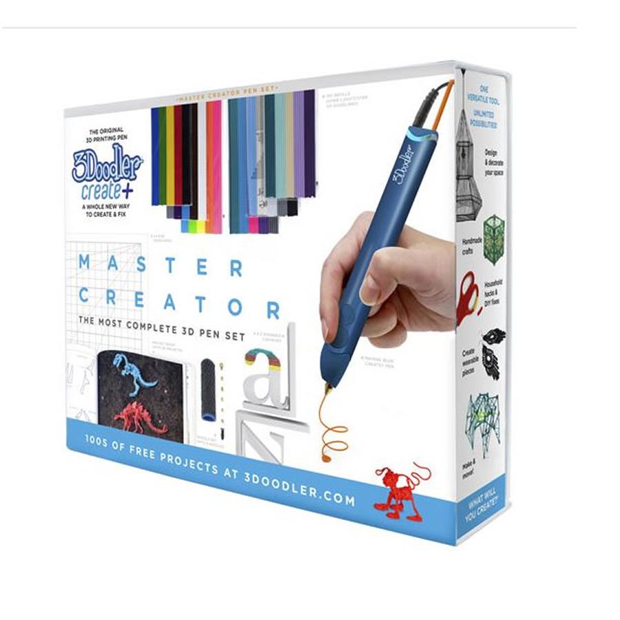 3Doodler Create Plus Master Creator 3D Printing Pen Set - Blue - Makerwiz