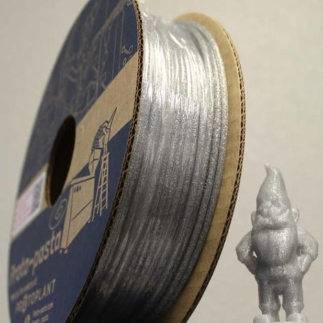 Proto-Pasta Stardust Translucent High Temperature Resistant Annealable PLA (HTPLA) with Silver Glitter (500 g)
